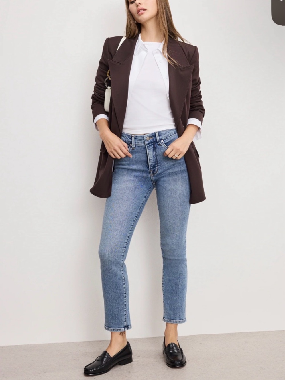 Good American Good Legs Straight Jeans